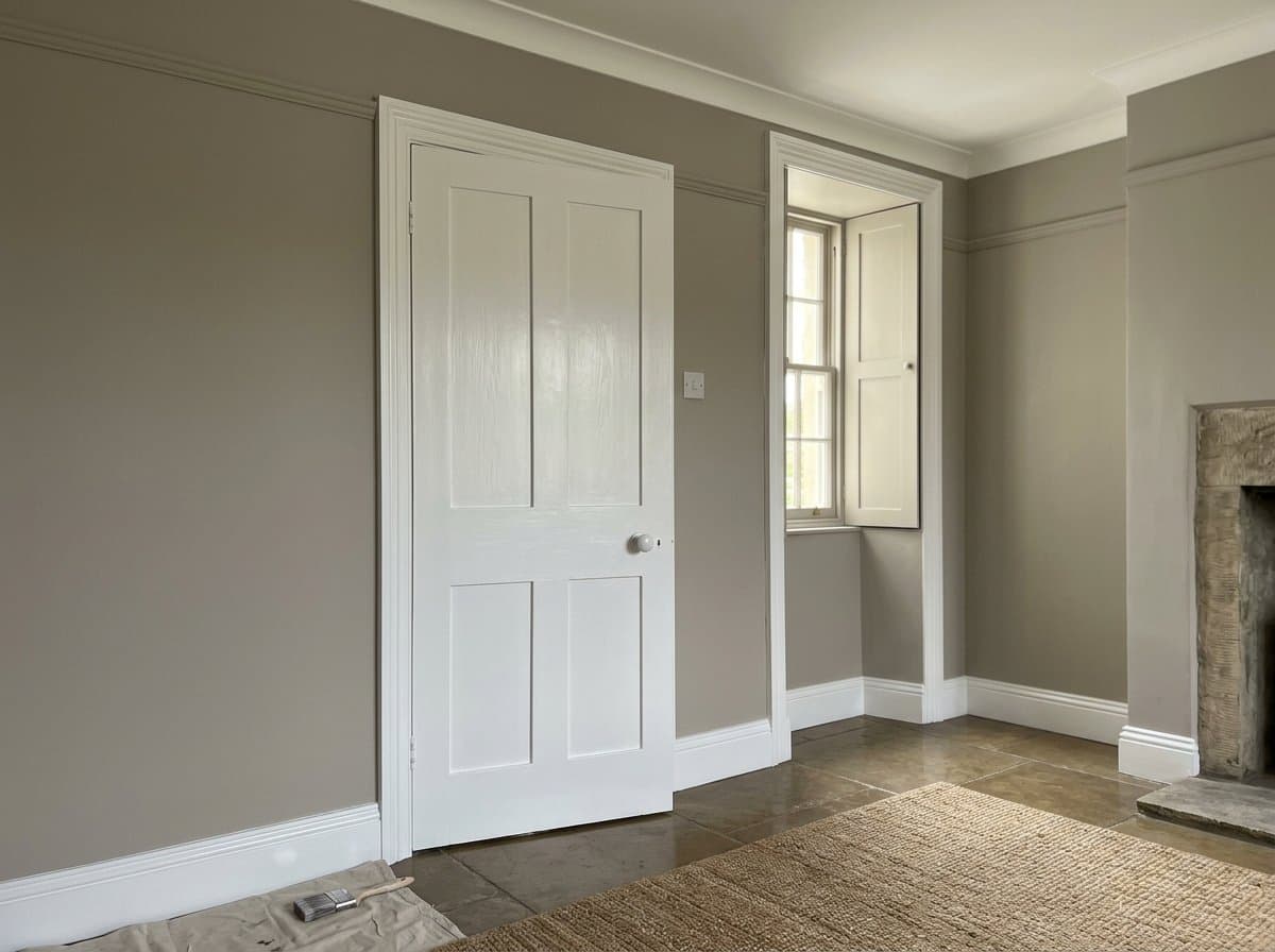 Interior painting project in Tiverton