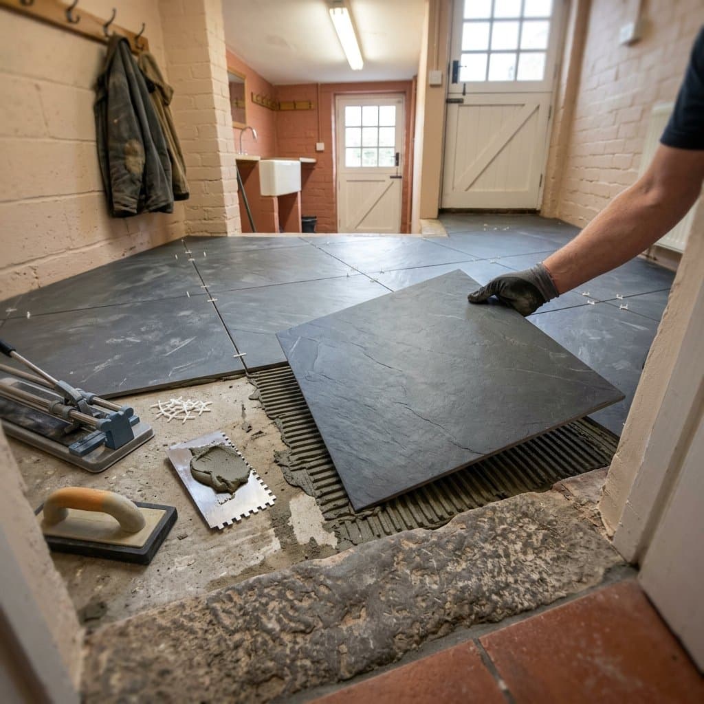 Tiling project in North Petherton