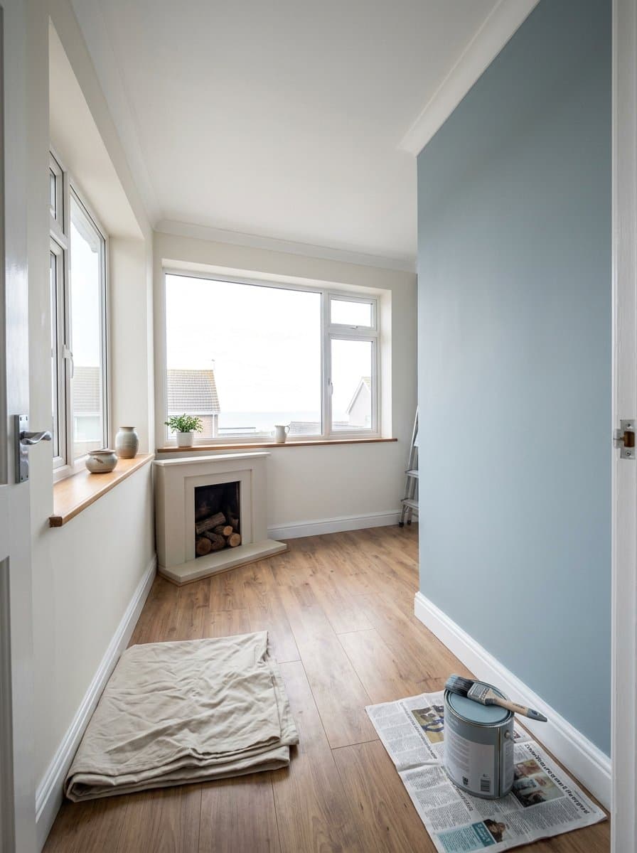 Interior painting project in Burnham-on-Sea